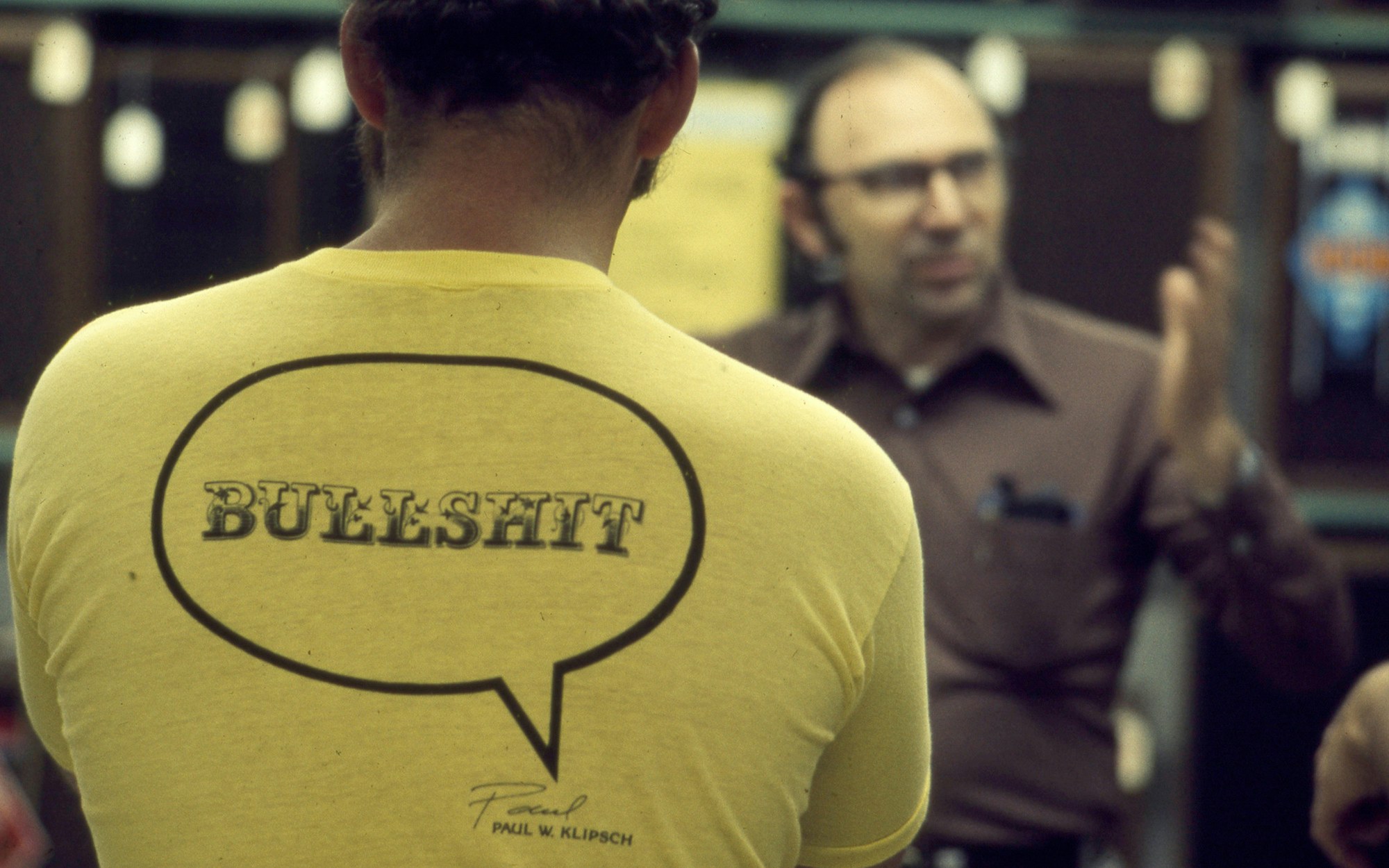 Yellow Retro Bullshit T-Shirt